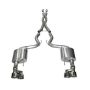 CORSA Performance 14335 Corsa 2015-2017 Ford Mustang GT 5.0 3in Cat Back Exhaust Polish Quad Tips (Xtreme)