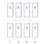 King Nissan QR25DE DOHC 16 Valves (Size STD) Rod Bearing Set