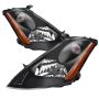 SPYDER 9023590 Xtune Nissan Murano 03-07 (Not Hid Model) Crystal Headlights Black HD-JH-NMU03-AM-BK