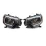 Raxiom TT21847 12-15 Toyota Tacoma Axial Series Headlights w/ LED Bar- Blk Housing (Clear Lens)