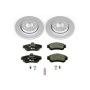 PowerStop ESK911 Genuine Geomet Coated Rotors, ECE-R90 Brake Pads + Hardware Kit