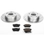 PowerStop K2391 Z23 Daily Driver Carbon-Fiber Ceramic Brake Pad and Drilled & Slotted Rotor Kit