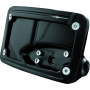 Kuryakyn 3125 Curved Horizontal Mount Side License Plate Holder Gloss Black