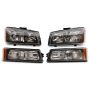 Raxiom S122320 03-06 Chevrolet Silverado 1500 Axial OEM Style Rep Headlights- Chrome Housing (Clear Lens)