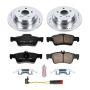 PowerStop K5320 Z23 Daily Driver Carbon-Fiber Ceramic Brake Pad and Drilled & Slotted Rotor Kit
