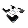 Rally Armor MF59-UR-BLK/PBL Black Mud Flap/Performance Blue Logo