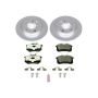 PowerStop ESK3093 Genuine Geomet Coated Rotors, ECE-R90 Brake Pads + Hardware Kit