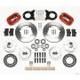 Wilwood 140-11071-R Forged Dynalite Front Kit 11.00in Red 1965-1969 Mustang Disc & Drum Spindle