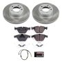 PowerStop SC7026 Semi-Coated Rotor and Low-Dust Ceramic Brake Pad Kit