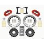 Wilwood 140-13880-DR Narrow Superlite 4R Front Hat Kit 12.88in Drill Red 2007-Up Jeep Wrangler