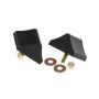 Prothane Universal Bump Stop 1 1/2X2X1 3/4 Wedge - Black
