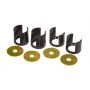 Prothane 89-94 Nissan 240SX Rear Subframe Inserts - Black