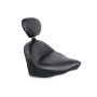 Mustang Motorcycle 79384 Mustang 03-17 Victory Vegas/ Kingpin, 05-07 8-Ball Touring Solo Seat w/Driver Backrest - Black