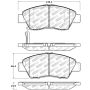 Stoptech 305.13940 Street Select Brake Pads - Front