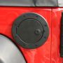 Rugged Ridge Locking Gas Cap Door Black Alum 07-18 Jeep Wrangler JK