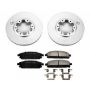 PowerStop CRK1175 Genuine Geomet Coated Rotor and Low-Dust Ceramic Brake Pad Kit
