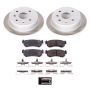 PowerStop SC5897 Semi-Coated Rotor and Low-Dust Ceramic Brake Pad Kit