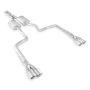 Stainless Works HM64CB-C 2008-14 Challenger 3in Catback X-Pipe Chambered Mufflers 3-1/2in Tips