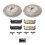 PowerStop SC770 Semi-Coated Rotor and Low-Dust Ceramic Brake Pad Kit
