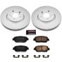 PowerStop CRK5272 Genuine Geomet Coated Rotor and Low-Dust Ceramic Brake Pad Kit
