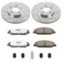PowerStop K1382-26 Z26 Street Performance Ceramic Brake Pad and Drilled & Slotted Rotor Kit