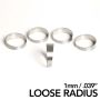 Ticon 109-05401-0003 Industries 2.13in Titanium Pie Cut - 2D Loose Radius 1mm/.039in (5 Pack)