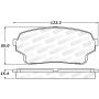 Stoptech 308.11050 Street Brake Pads