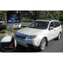 Rally Armor 2009+ Subaru Forester UR Black Mud Flap w/ White Logo