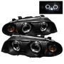 SPYDER 5008947 Projector Headlights 1PC - LED Halo - Amber Reflector - Black