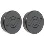 RockJock JL/JT Frame Tube Plugs Frame Front CNC Machined Black Delrin