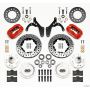 Wilwood 140-12458-DR Forged Dynalite Front Kit 11.00in Drill-Red 59-64 Chevy Impala / 63-64 Corvette