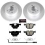 PowerStop CRK5984 Genuine Geomet Coated Rotor and Carbon-Fiber Ceramic Brake Pad Kit