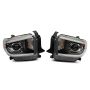 Raxiom TU16011 14-21 Toyota Tundra Axial Projector Headlights w/ SEQL LED Bar- Blk Housing (Clear Lens)