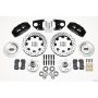 Wilwood 140-10740-D Dynapro 6 Front Hub Kit 12.19in Drilled 62-72 CDP B & E Body-Drum