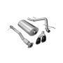 Corsa Performance 14904BLK 3.0in. Cat-Back Single Side Exit with Twin 4.0in. Black PVD Pro-Series Tips