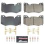 PowerStop Z23-8009 PowerStop - Z23 Daily Driver Carbon-Fiber Ceramic Brake Pads with Hardware Kit