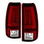 SPYDER 5081872 LED Tail Lights - Version 2 - Red Clear