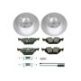 PowerStop ESK633 Genuine Geomet Coated Rotors, ECE-R90 Brake Pads + Hardware Kit