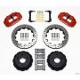 Wilwood 140-9830-DR Narrow Superlite 4R Rear Kit 12.88in Drilled Red 98-02 Camaro/Firebird