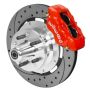 Wilwood 140-15468-DR Forged Dynalite Front Brake Kit 12.19in SRP Drilled/Slotted Rotor - Red