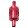 Edelbrock Fuel Filter Aluminum 3In X 01/ 1/8In 3/8In Inlet/Outlet Red