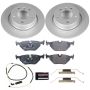 PowerStop ESK962 Genuine Geomet Coated Rotors, ECE-R90 Brake Pads + Hardware Kit