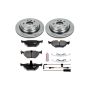 PowerStop KOE3126 OE Stock Replacement Low-Dust Ceramic Brake Pad and Rotor Kit