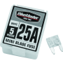 BikeMaster 152447 5Piece 25A Replacement Mini Blade Fuse