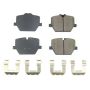PowerStop 17-2220 PowerStop - Z17 Low-Dust Ceramic Brake Pads with Hardware