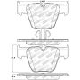Stoptech 305.12890 Street Select Brake Pads w/Hardware - Front