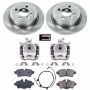PowerStop KCOE6281 OE Stock Replacement Low-Dust Ceramic Brake Pad, Rotor and Caliper Kit