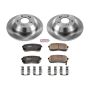 PowerStop KOE7213 OE Stock Replacement Low-Dust Ceramic Brake Pad and Rotor Kit
