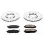 PowerStop K1176 Z23 Daily Driver Carbon-Fiber Ceramic Brake Pad and Drilled & Slotted Rotor Kit