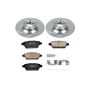 PowerStop KOE4655 OE Stock Replacement Low-Dust Ceramic Brake Pad and Rotor Kit
